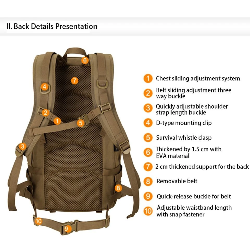Large Capacity Camouflage Climbing Sports Backpack price